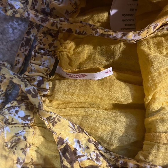 Free People Yellow Floral Jumpsuit - Picture 4 of 4